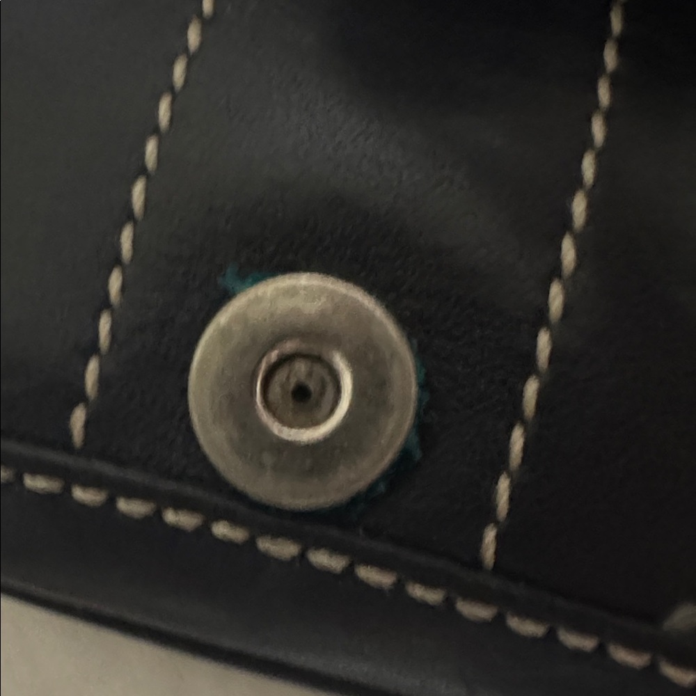 Coach Vintage Black Leather Clutch with Strap - Picture 4 of 5